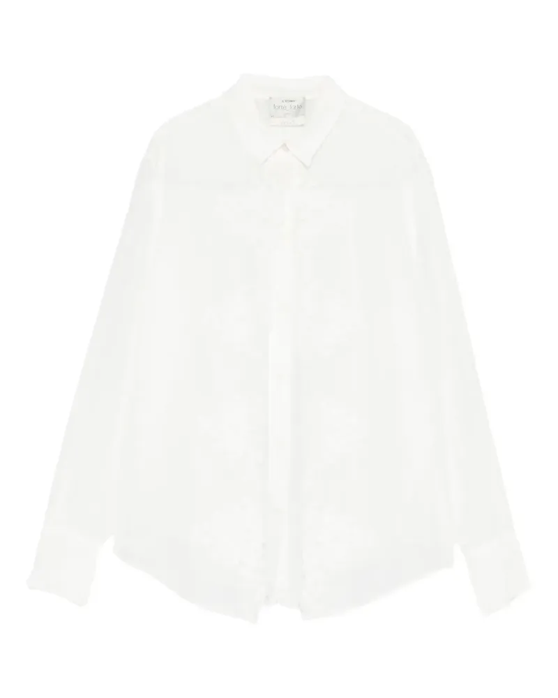 forte_forte Hemd mit Stickerei - Weiß Weiß