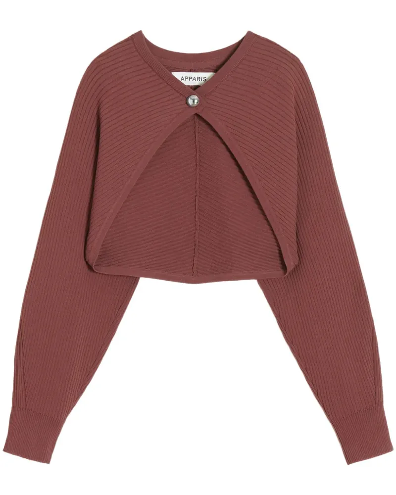 APPARIS Gerippter Cardigan - Braun Braun