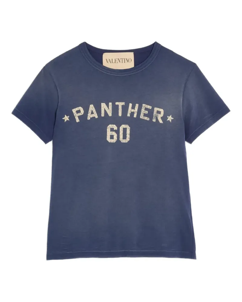 Valentino Garavani T-Shirt mit Chez-Patch - Blau Blau