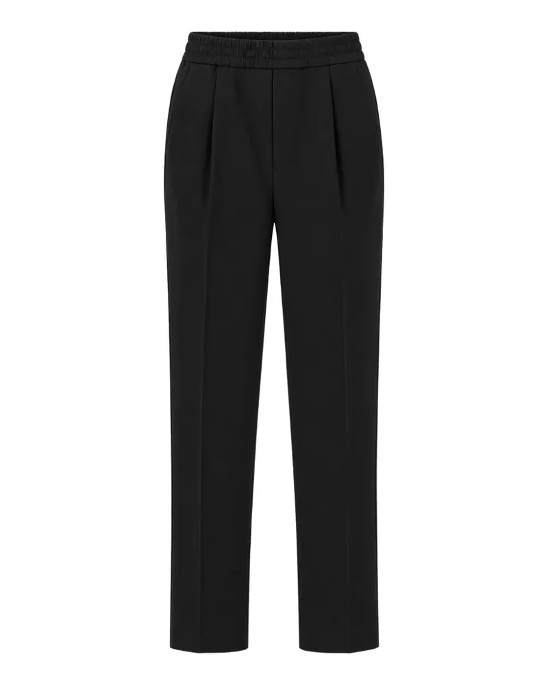 Ermenegildo Zegna Plissierte Hose mit Stretchbund - Schwarz Schwarz