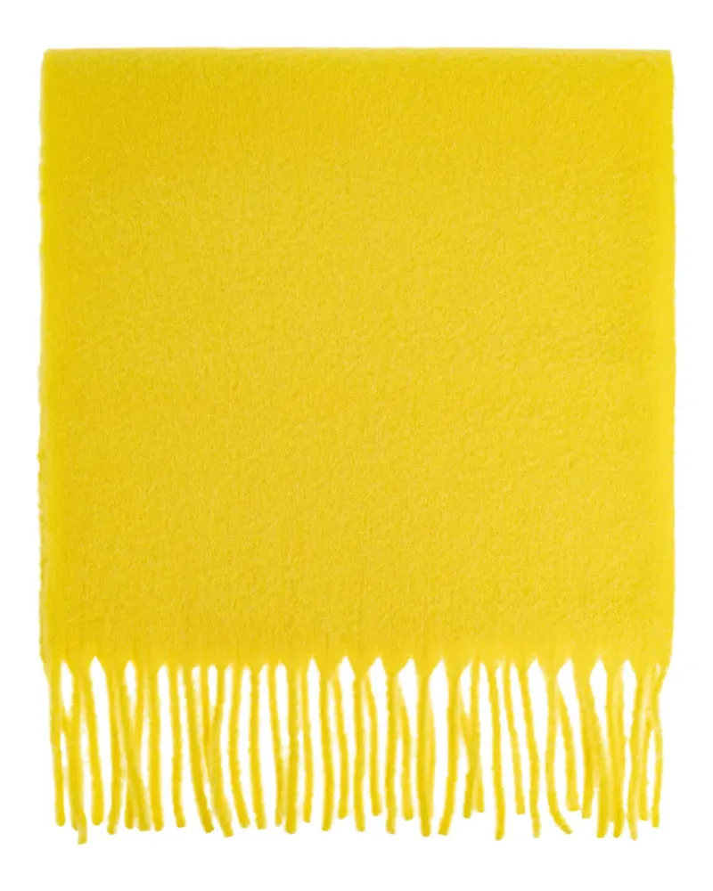 Issey Miyake Schal mit Fransen - Gelb Gelb