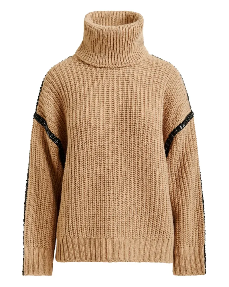 Essentiel Indsay Pullover mit Kristallen - Nude Nude
