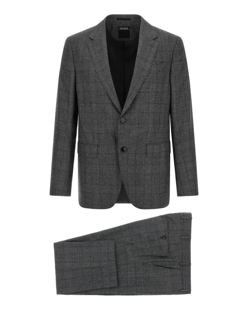 Ermenegildo Zegna checked suit - Grau Grau