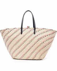 Thom Browne Shopper mit Stickerei Nude