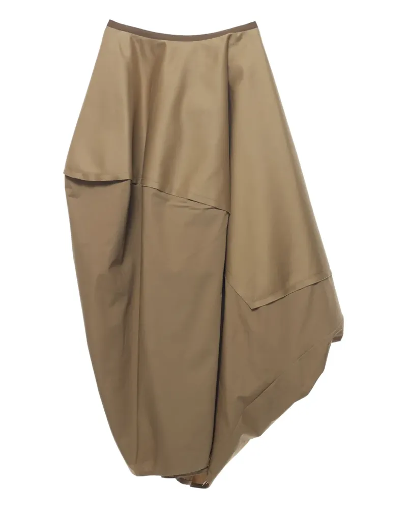 Carven Drapierter Midirock - Nude Nude