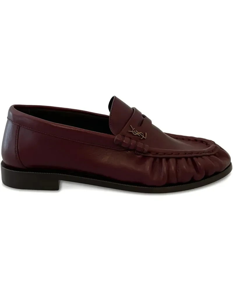 Saint Laurent Loafer mit Falten - Rot Rot