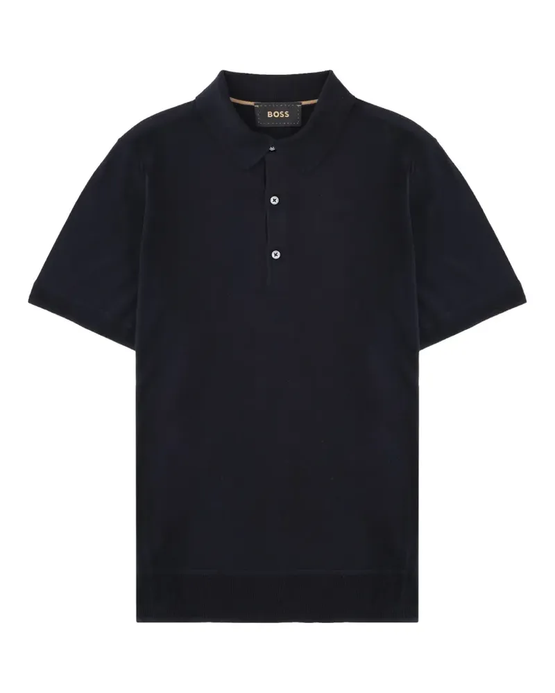 HUGO BOSS silk polo shirt - Blau Blau