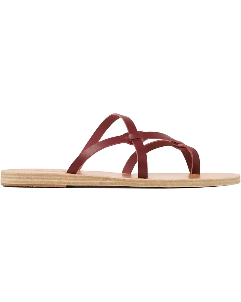Ancient Greek Sandals Sandalen aus Leder - Rot Rot