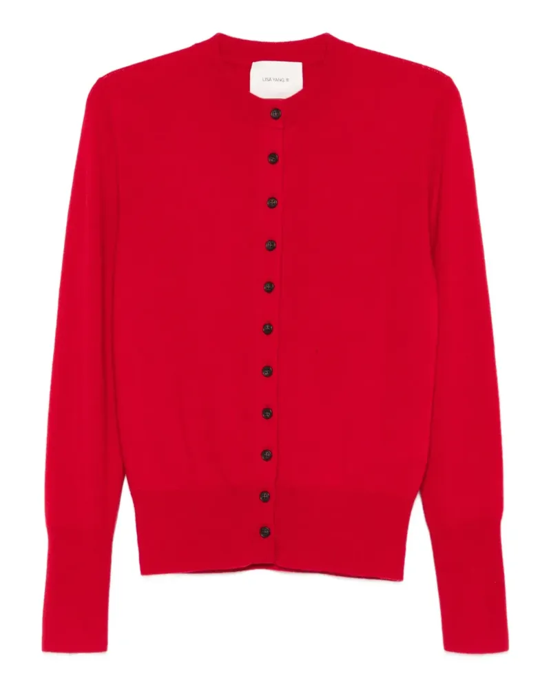 Lisa Yang Geknöpfter Cardigan - Rot Rot