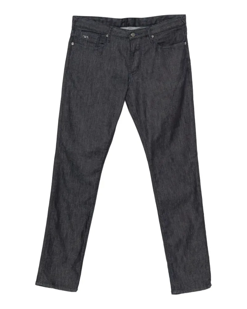 Emporio Armani logo-plaque jeans - Blau Blau