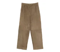 Joanni Wildlederhose mit Kordelzug - Braun