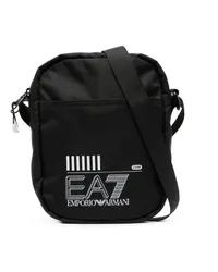 EA7 Kuriertasche mit Logo-Print Schwarz