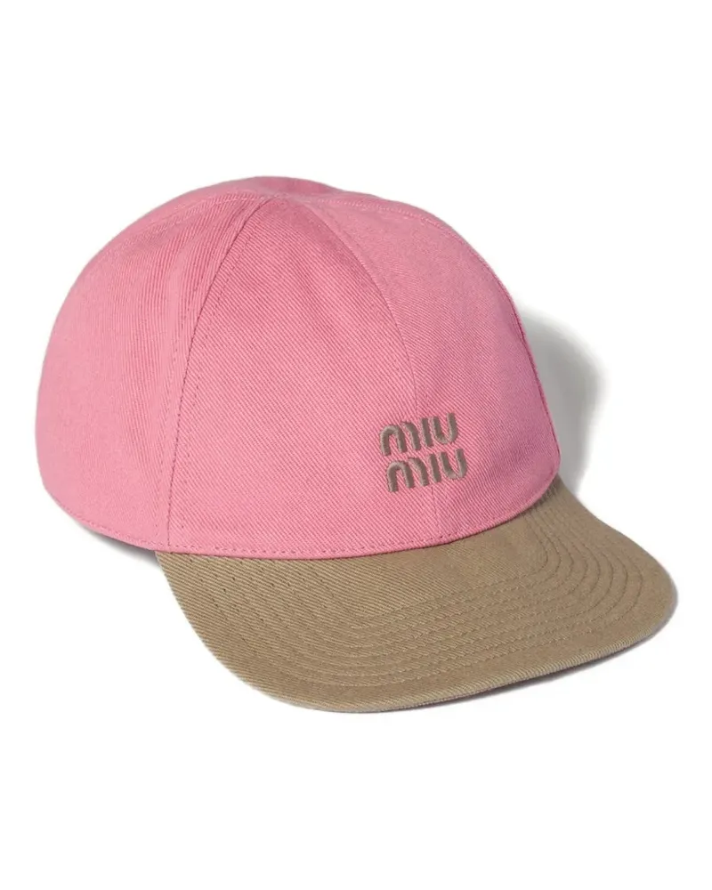 Miu Miu drill baseball cap - Rosa Rosa