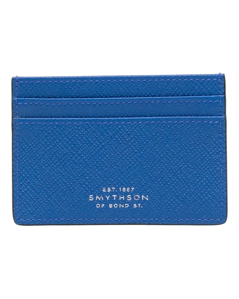 Smythson Flaches Kartenetui - Blau Blau