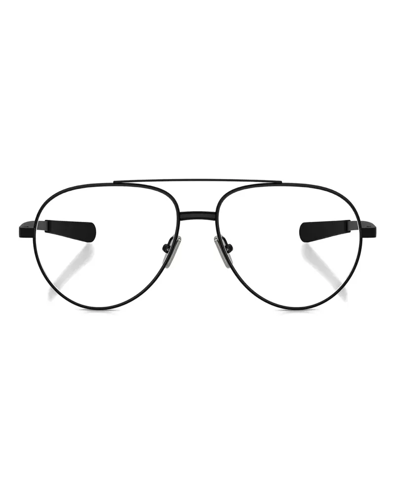 Moncler Klassische Pilotenbrille - Schwarz Schwarz