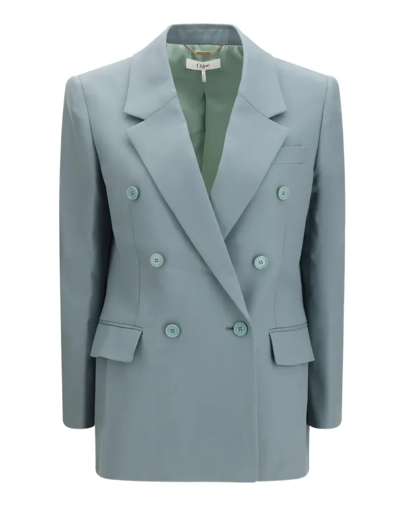 Chloé double-breasted wool jacket - Blau Blau