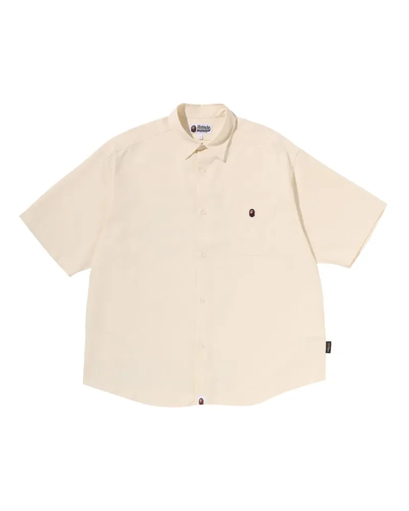 BAPE Ape Head logo-print shirt - Nude Nude