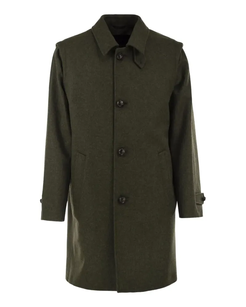 Schneiders Peter single-breasted wool coat - Grün Grün