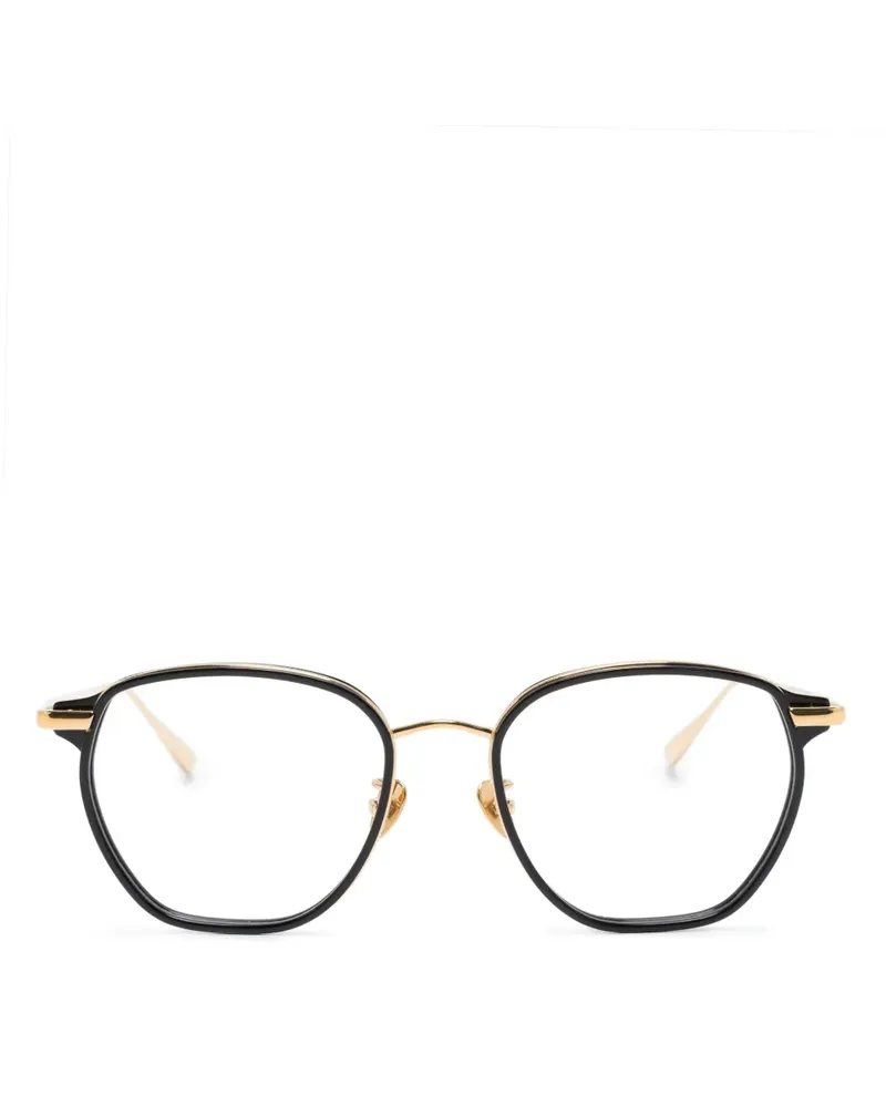 Linda Farrow Danilo Brille mit eckigem Gestell - Gold Gold