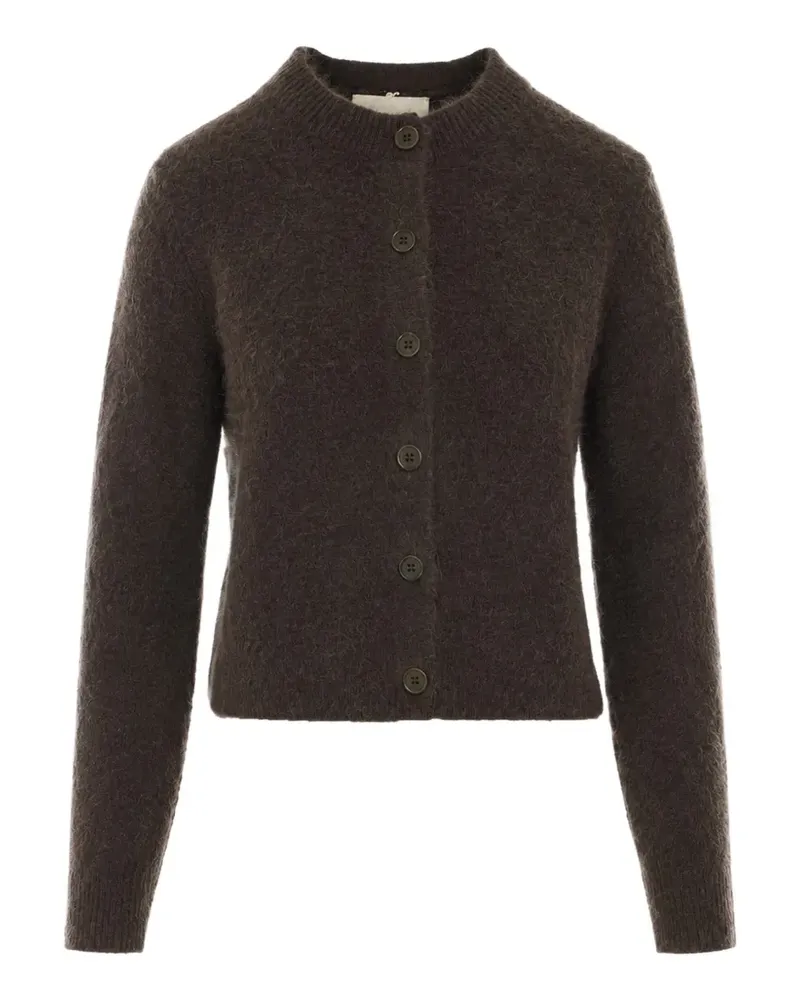 Lisa Yang Azalea Cardigan aus gebürstetem Kaschmir - Braun Braun