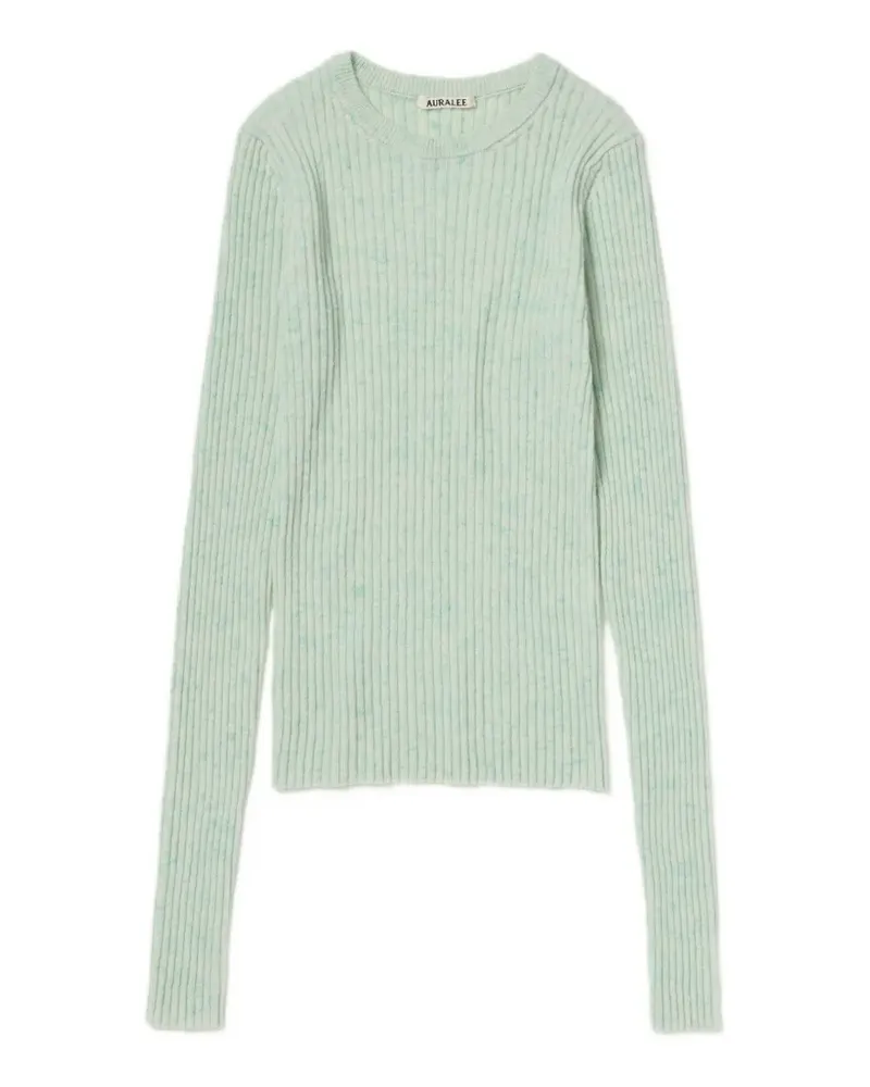 AURALEE nep-knit cashmere sweater - Grün Grün