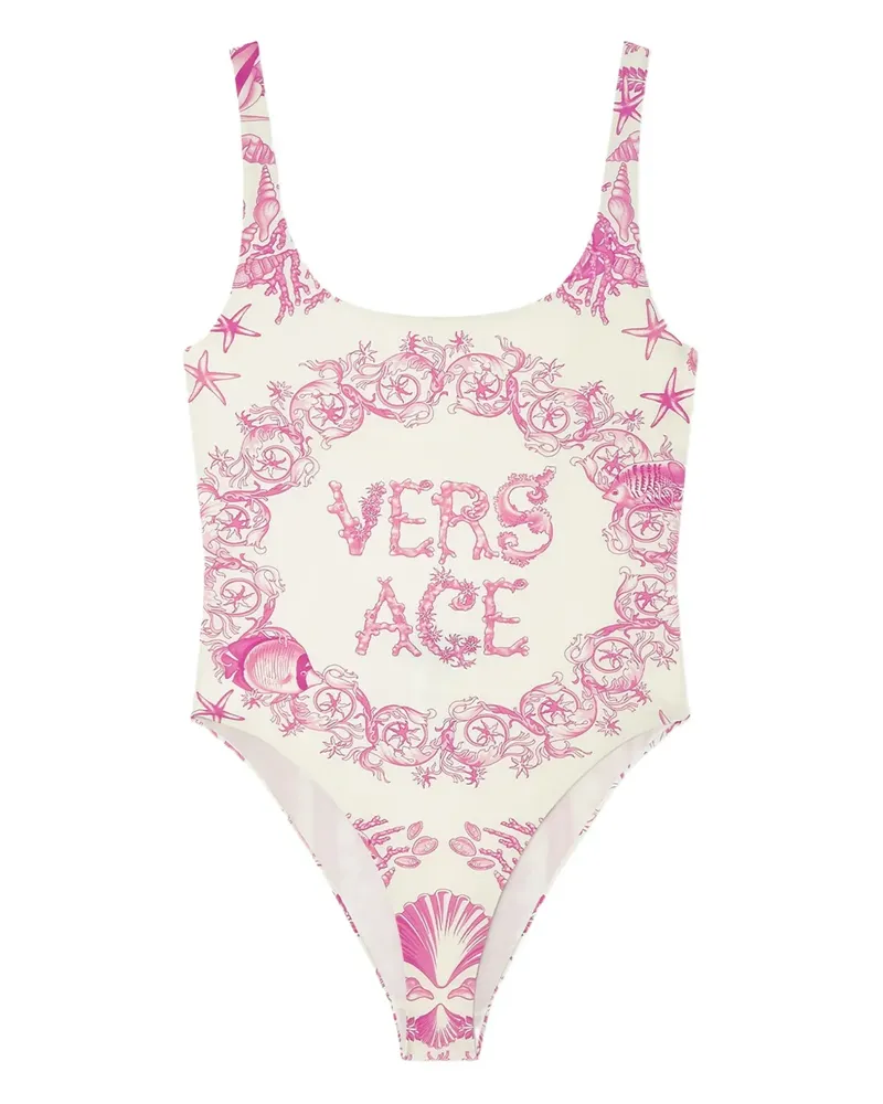 Versace Underwater Barocco Badeanzug - Nude Nude
