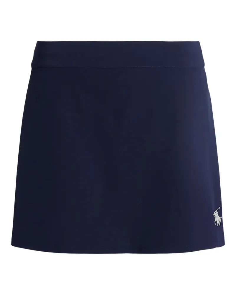 Ralph Lauren logo-embroidered mini skirt - Blau Blau