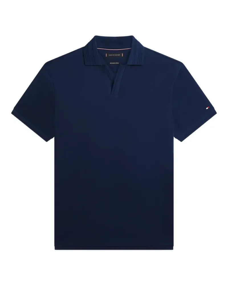 Tommy Hilfiger ribbed-trim polo shirt - Blau Blau