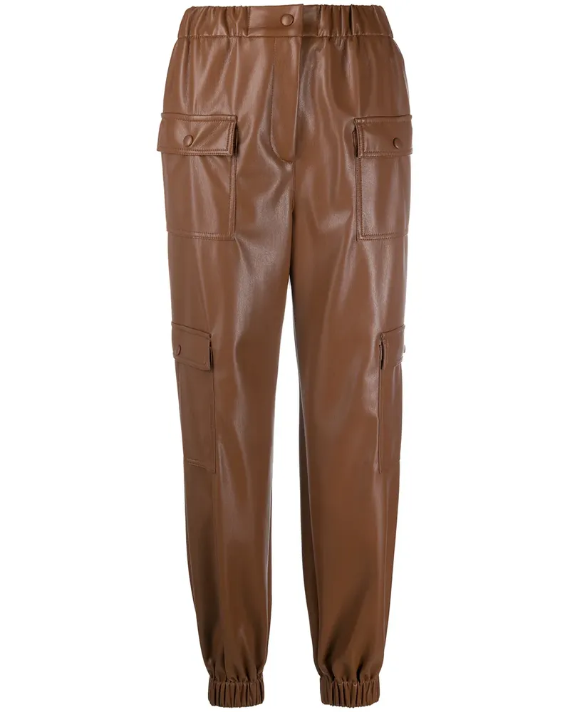 MSGM Hose mit Taschendetail - Braun Braun