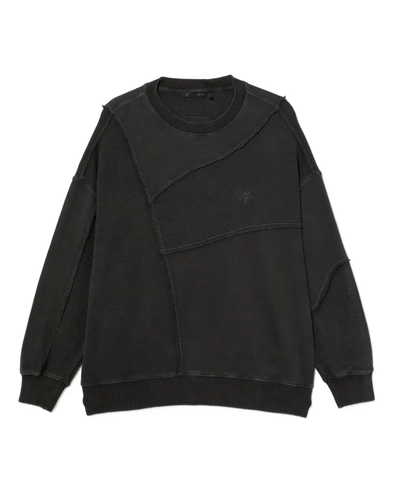FIVE CM Sweatshirt mit Logo-Patch - Schwarz Schwarz