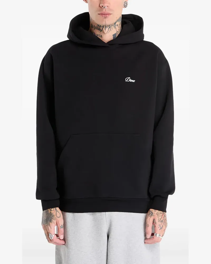 Dime Cursive-logo hoodie - Schwarz Schwarz