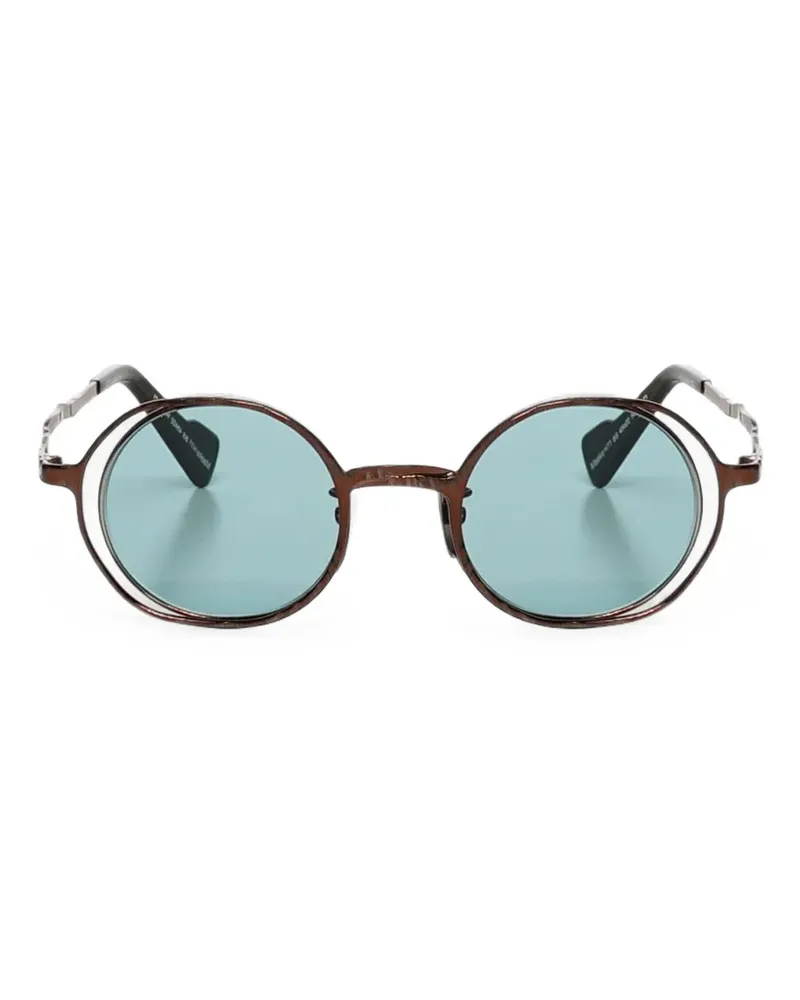 KUBORAUM Runde 'Mask H11' Sonnenbrille - Grün Grün
