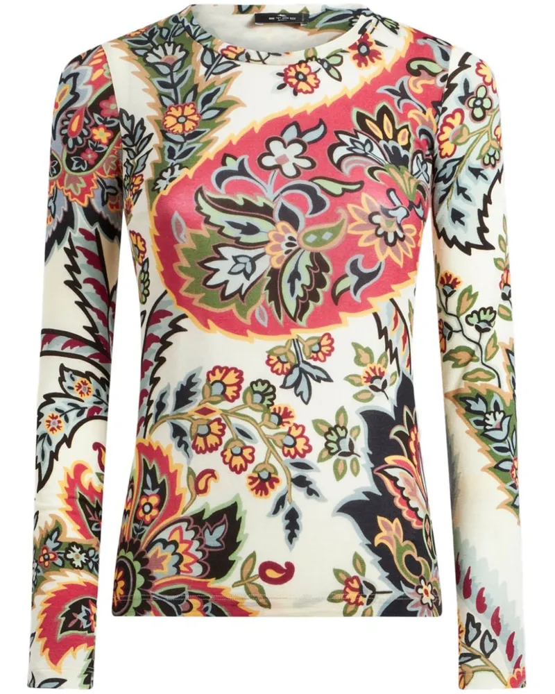 Etro Jerseyoberteil mit Paisley-Print - Nude Nude