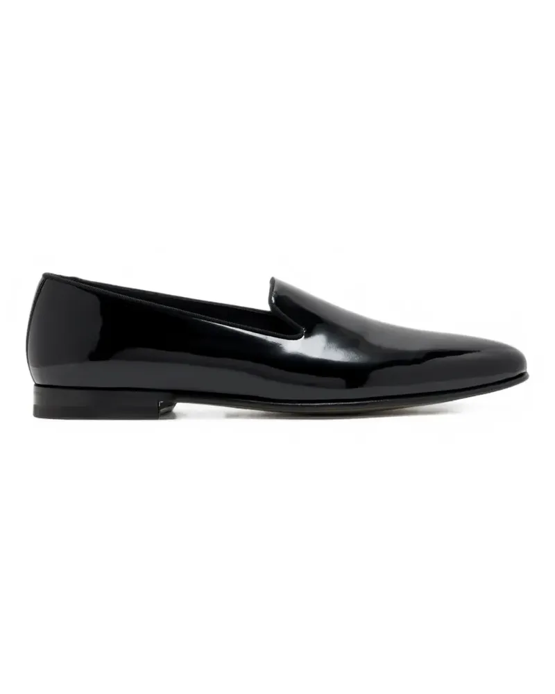 Manolo Blahnik Mario patent leather loafers - Schwarz Schwarz