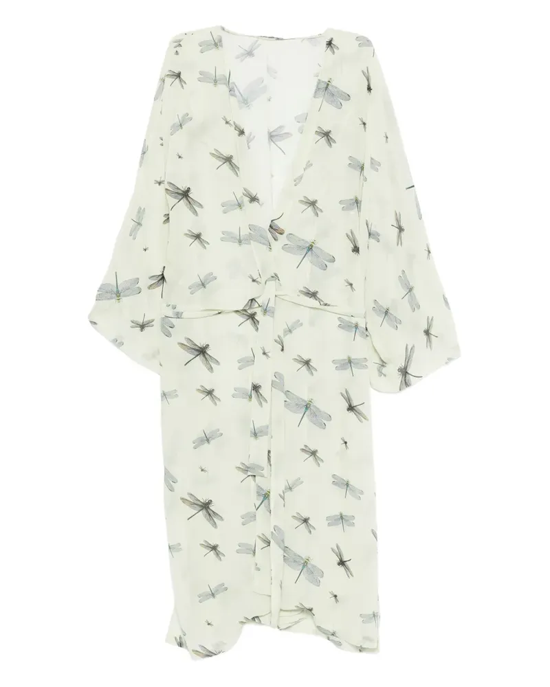 Parlor Jacke mit Libellen-Print - Grün Grün