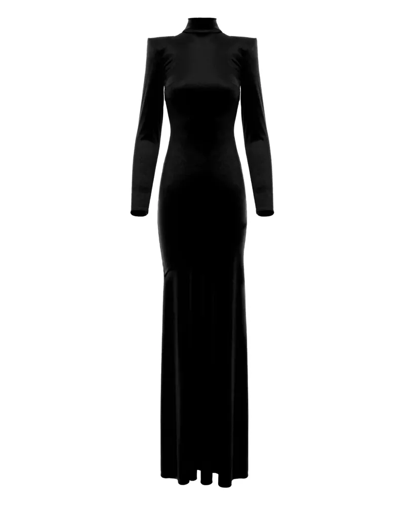 V:PM ATELIER Iris Maxikleid - Schwarz Schwarz