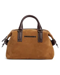 Dsquared2 Reisetasche mit Logo-Schild Nude