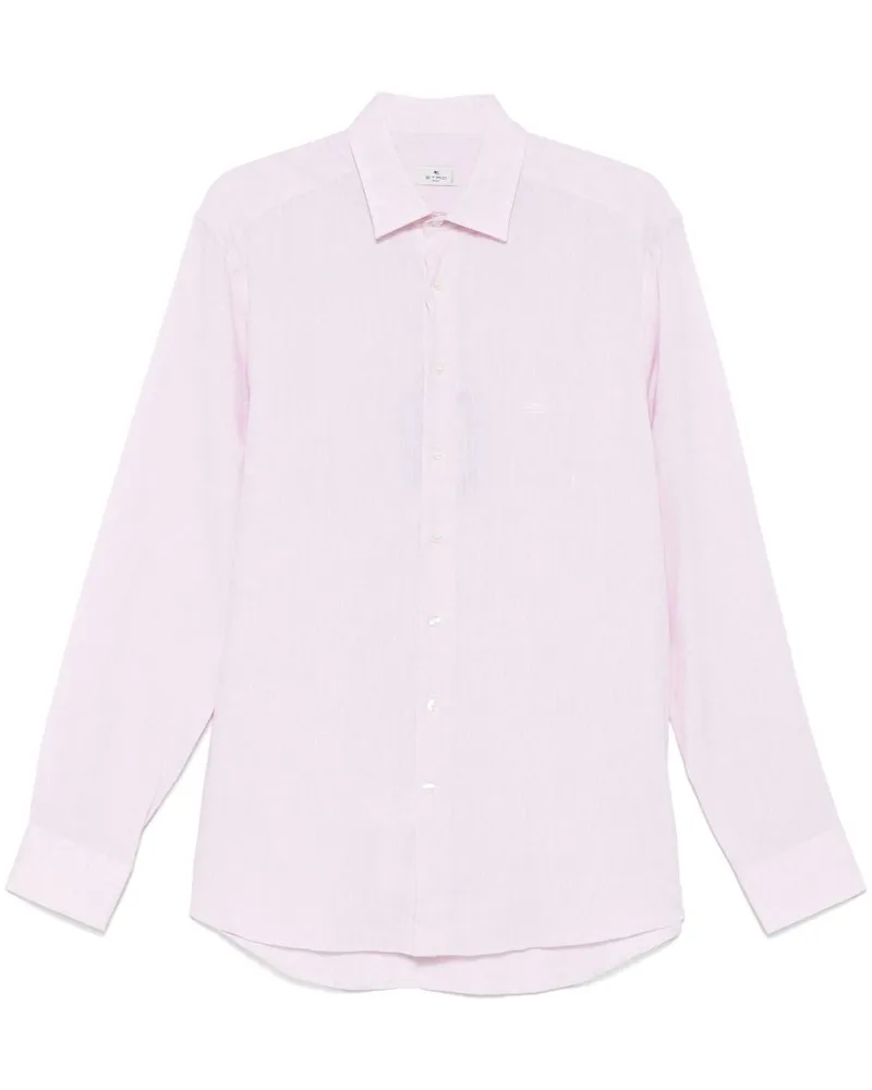 Etro Hemd aus Leinen - Rosa Rosa