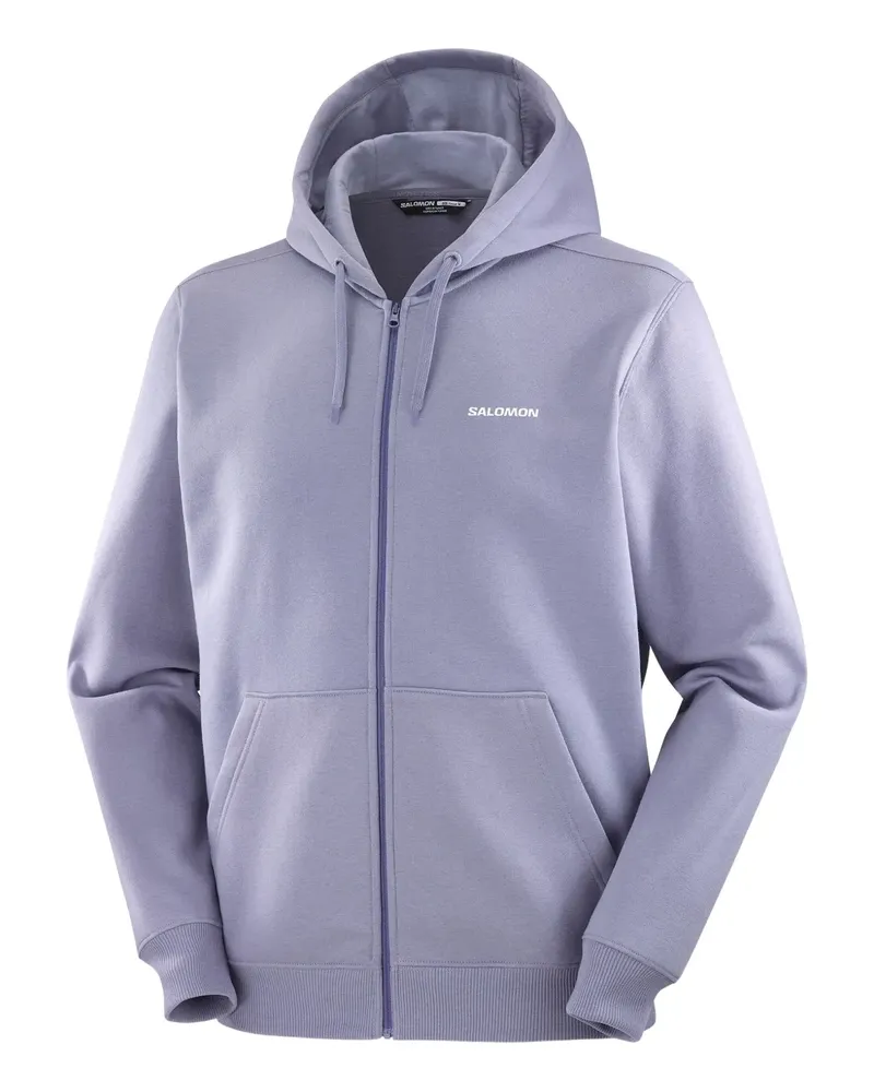 Salomon Kapuzenjacke mit Logo-Detail - Violett Violett