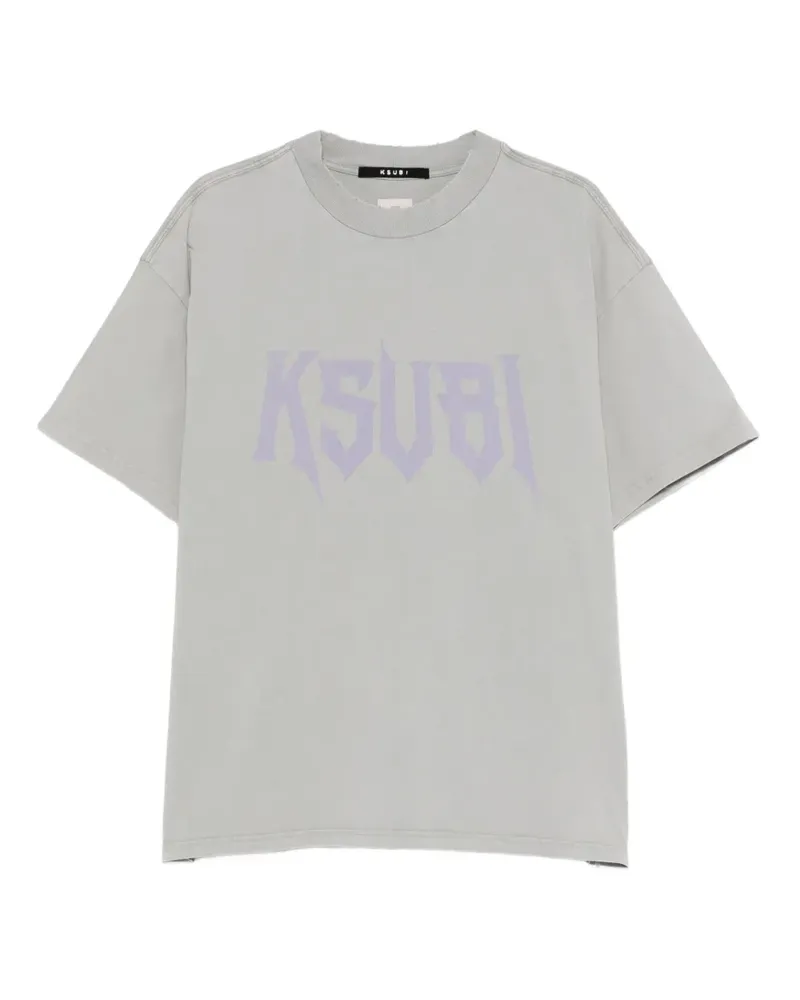 ksubi Blasted Ekcess T-Shirt - Grau Grau