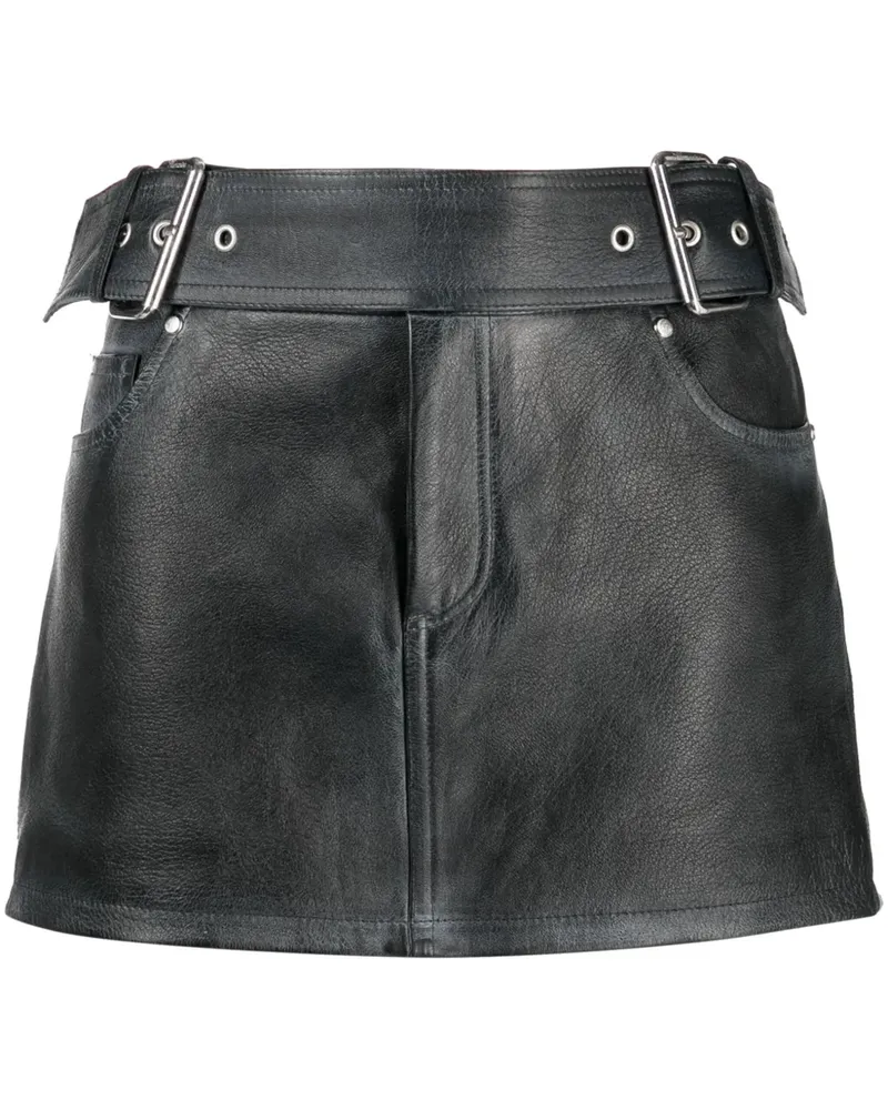 Blumarine Minirock mit Gürtel - Schwarz Schwarz