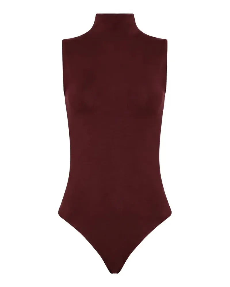 Wolford Ärmelloser Body mit Rollkragen - Rot Rot
