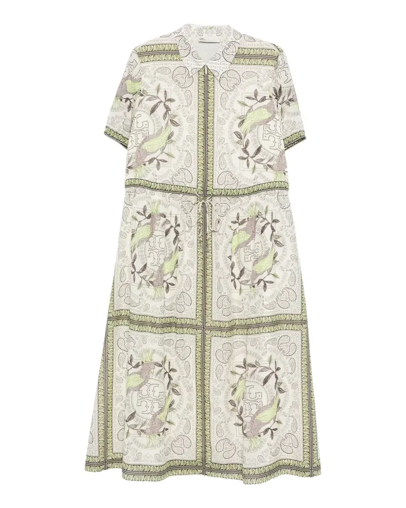 Tory Burch bird paisley midi dress - Nude Nude
