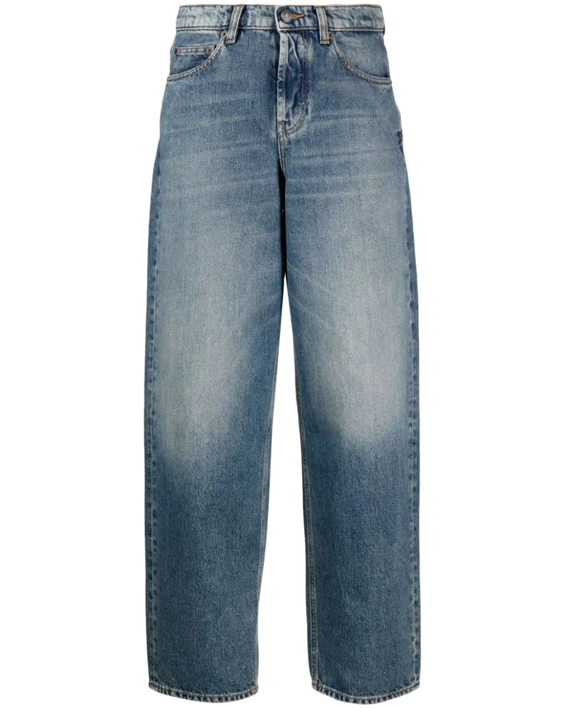 Twin-Set Jeans mit weitem Bein Blau