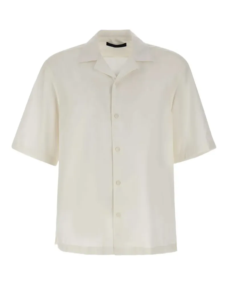 HUGO BOSS short-sleeve oversized shirt - Weiß Weiß