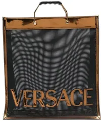 Versace Semi-transparenter Shopper Schwarz