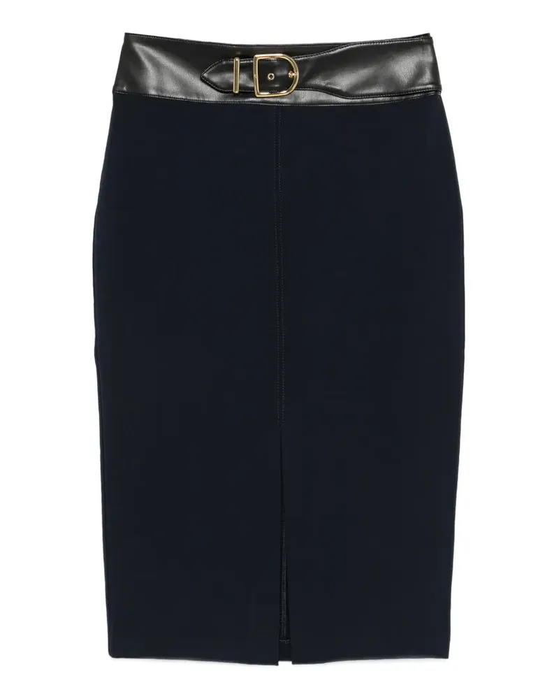 Ralph Lauren belt midi skirt - Blau Blau