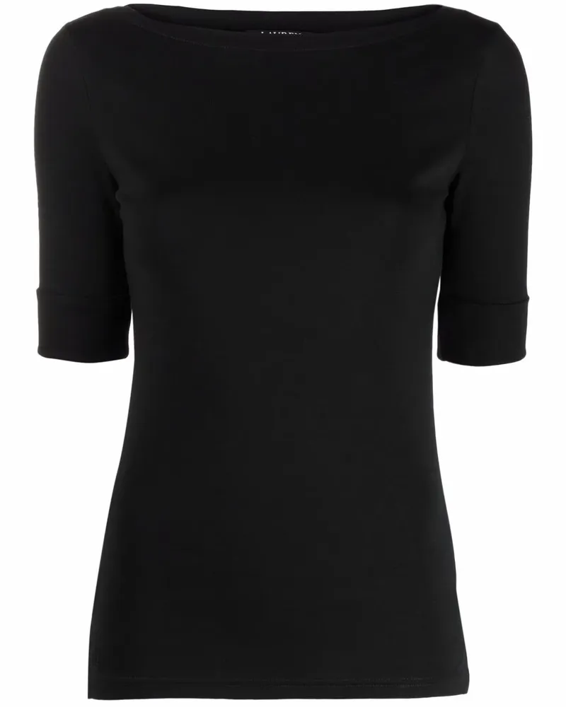 Ralph Lauren Judy Oberteil mit U-Boot-Ausschnitt - Schwarz Schwarz