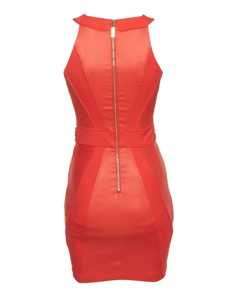 Elisabetta Franchi chain-detail mini dress - Rot Rot