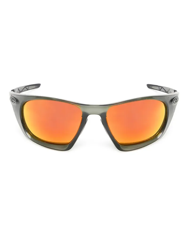 Oakley Lateralis Sonnenbrille im Biker-Look - Grau Grau